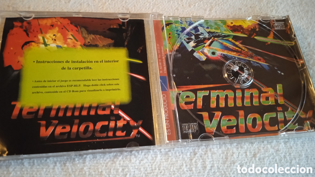 Videojuegos y consolas: Terminal Velocity para PC CD-ROM | Caja Original SIN Disco | Edici&oacute;n Retro Vintage | Coleccionistas