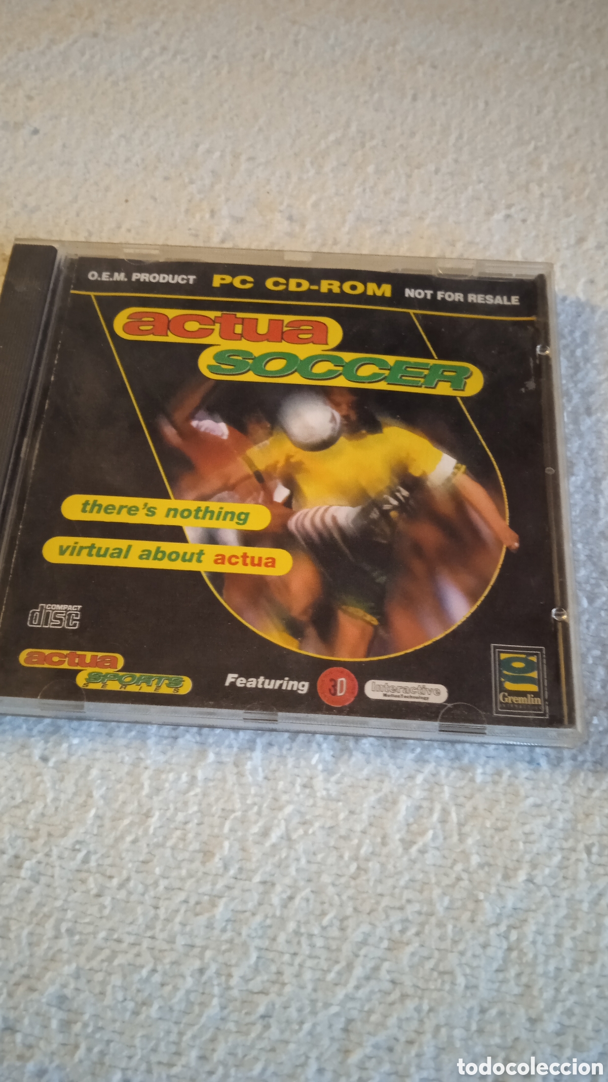 Videojuegos y consolas: Actua Soccer PC CD-ROM Original Gremlin Interactive Juego Retro Vintage OEM Descripci&oacute;n: Vendo Actua