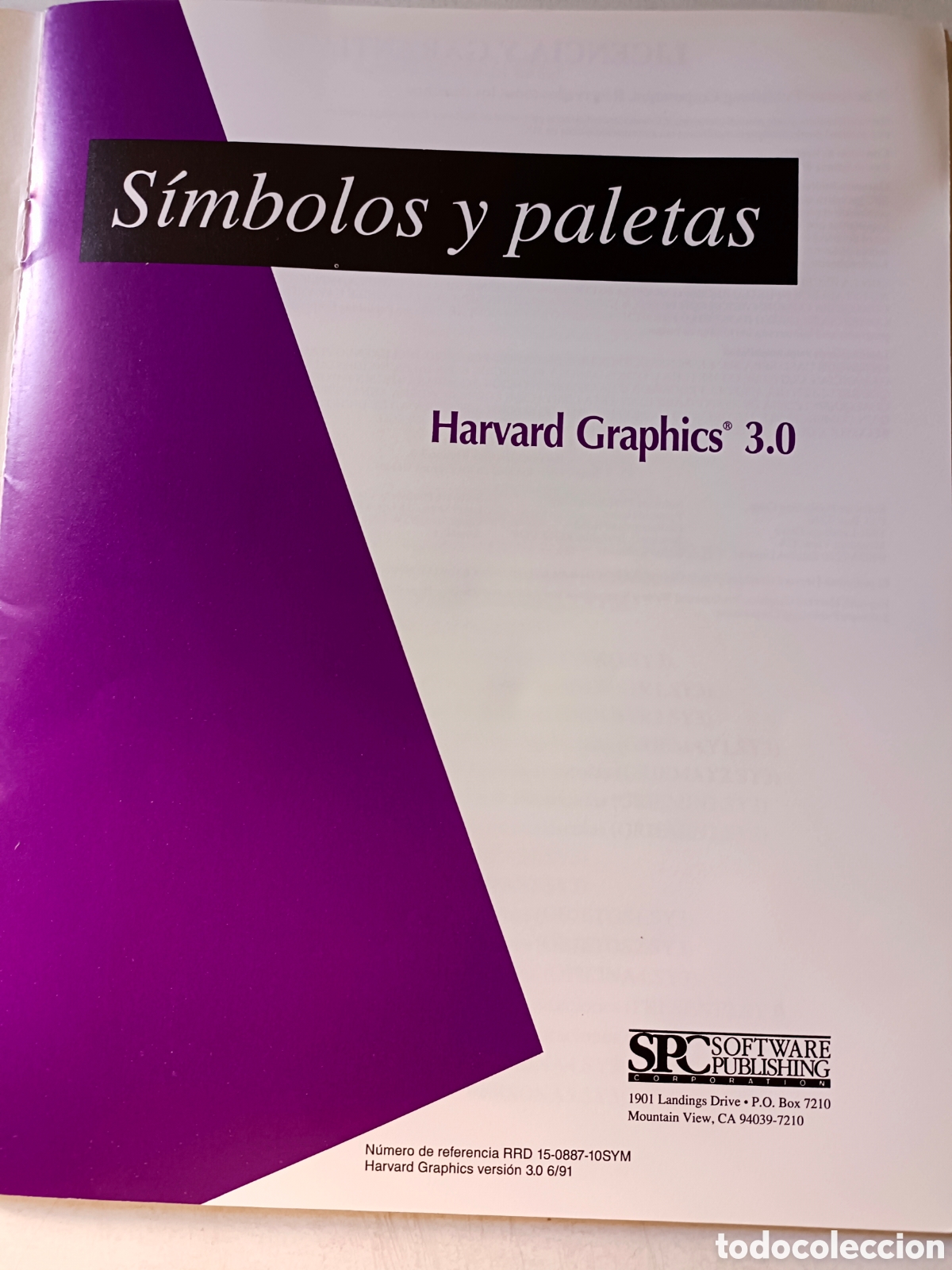 Videojuegos y consolas: Libro Instrucciones Harvard Graphics 3.0 - Foto 2