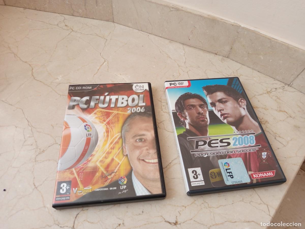 Videojuegos y consolas: Pc Futbol 2006 + PES 2008. Comoletos y funcionando!