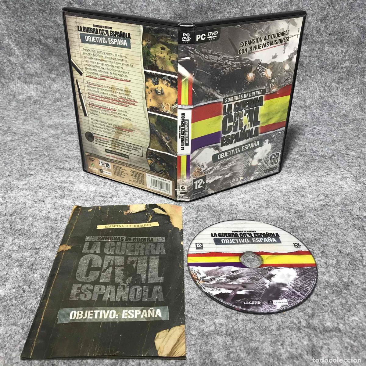 Videojuegos y consolas: SOMBRAS DE GUERRA LA GUERRA CIVIL ESPA&Ntilde;OLA OBJETIVO ESPA&Ntilde;A PC