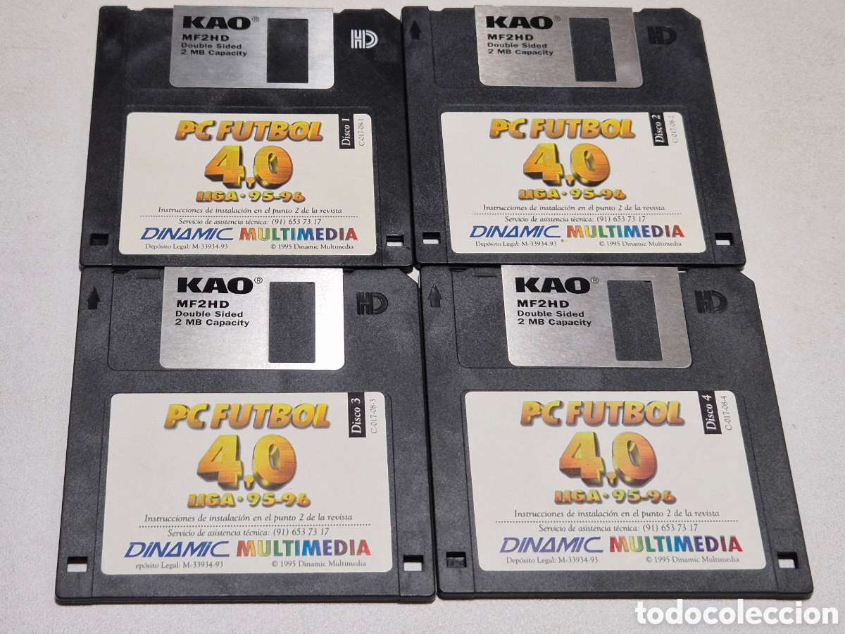 Videojuegos y consolas: Pc Futbol 4,0 Liga 95-96 . Cuatro Disquetes