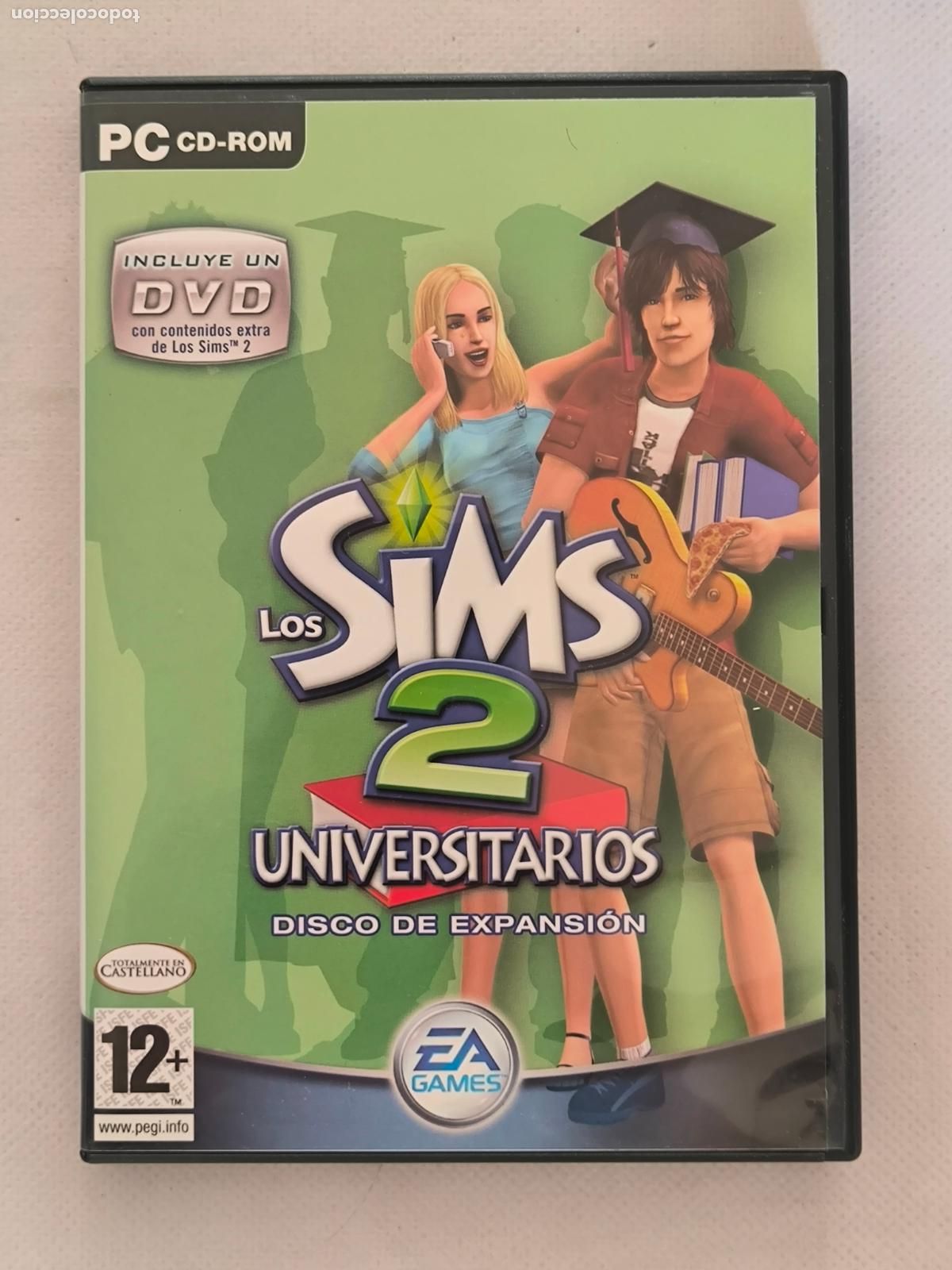 Videojuegos y consolas: PC LOS SIMS 2 UNIVERSITARIOS - DISCO DE EXPANSION - 2 DISCOS - NO INCLUYE DVD EXTRA (214)