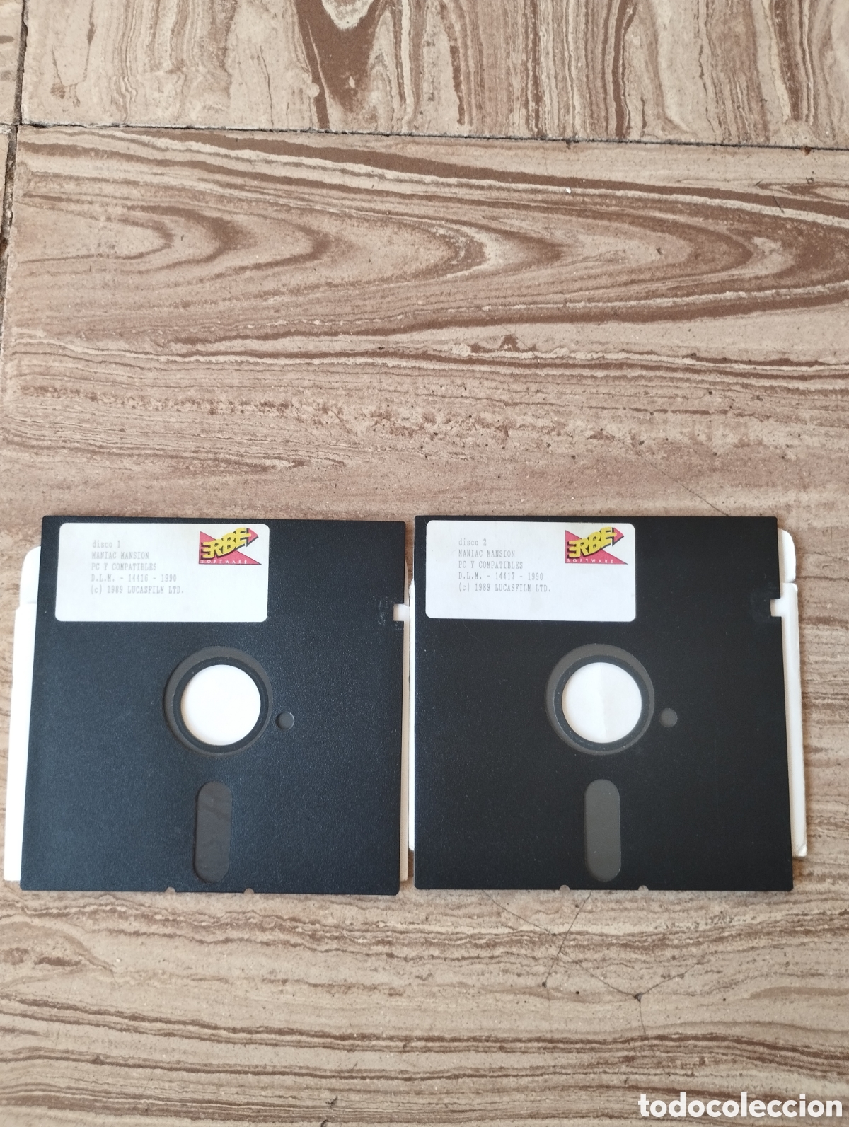 Videojuegos y consolas: JUEGO PC MANIAC MANSION DISCOS 5 1/4 ERBE
