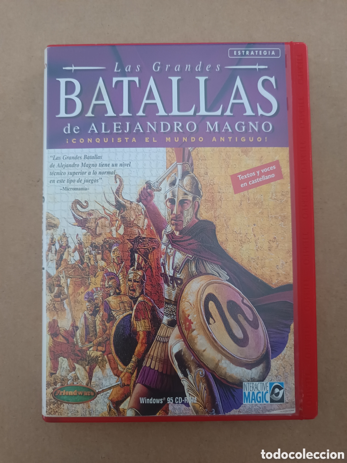 Videojuegos y consolas: {&deg;_&deg;} Juego PC CD-Rom Las Grandes Batallas de Alejandro Magno (Friendware/Interactive Magic, 1999).