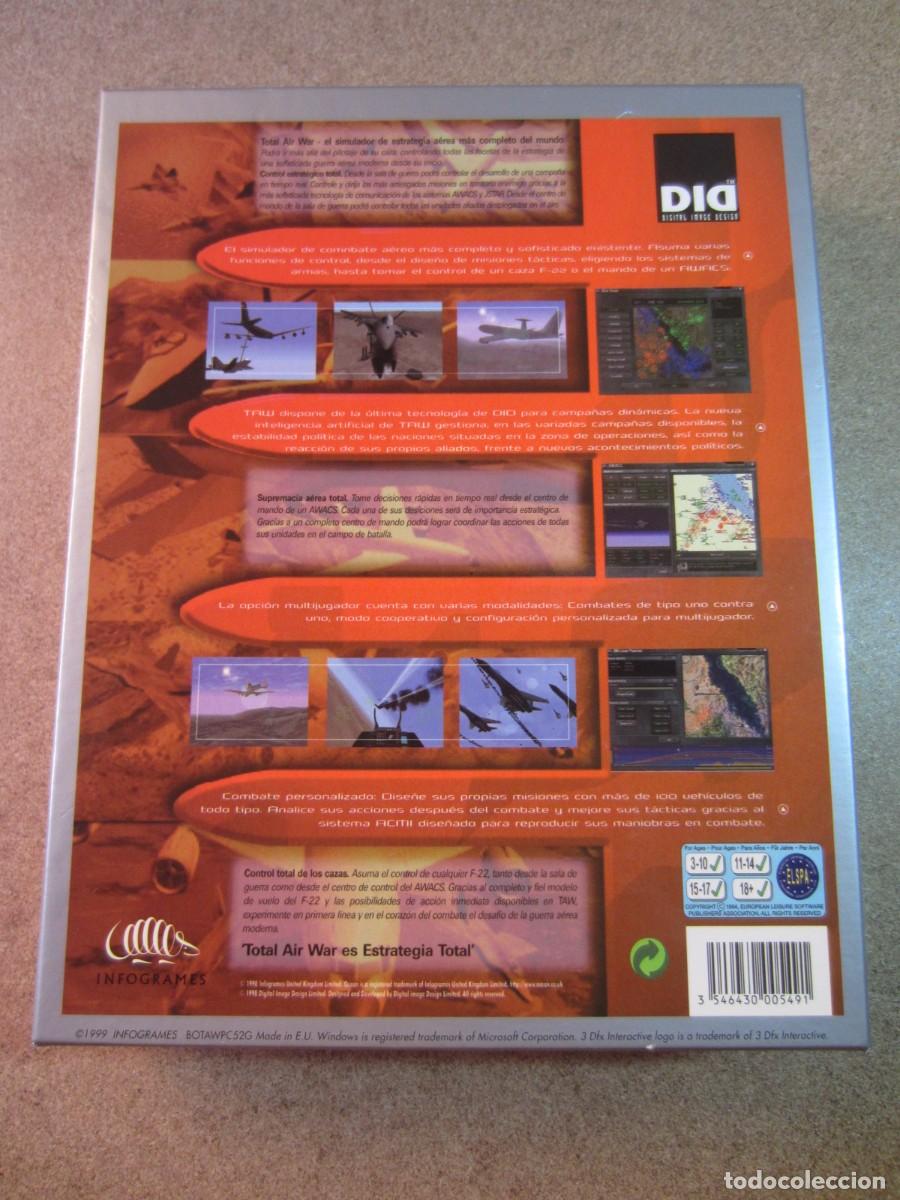 Videojuegos y consolas: Caja y Manual Total Air War (Digital Image Design y Ocean Software 1998) - Foto 4