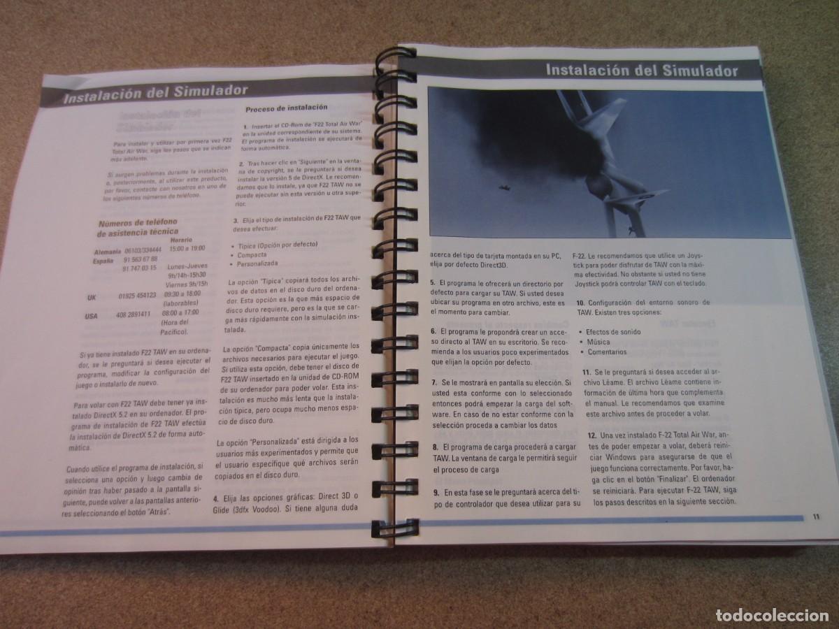 Videojuegos y consolas: Caja y Manual Total Air War (Digital Image Design y Ocean Software 1998) - Foto 13