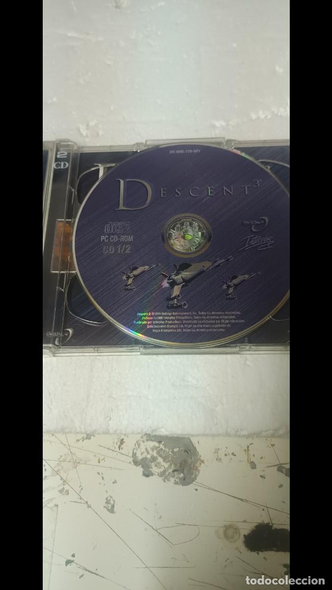Videojuegos y consolas: juego pc antiguos cd descent 3 - Foto 3