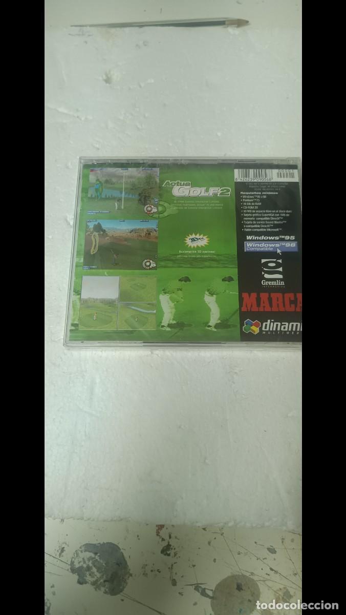Videojuegos y consolas: juego pc antiguos cd act&uacute;a golf 2 marca - Foto 2
