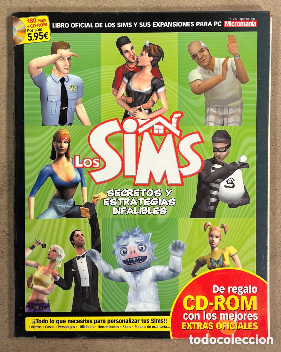 Videojuegos y consolas: LOS SIMS &ldquo;SECEETOS Y ESTRATEGIAS INFALIBLES&rdquo; (MICROMANIA 2004). LIBRO OFICIAL DE LOS SIMS Y SUS EXPA