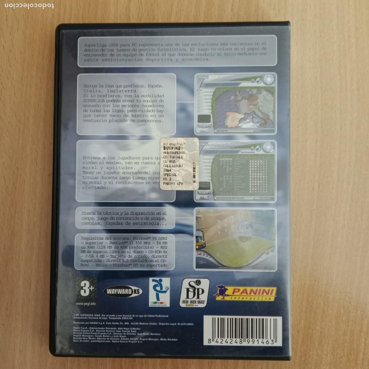 Videojuegos y consolas: PC SUPERLIGA 2004 - PC CD ROM - PANINI - A&Ntilde;O 2004. - Foto 3