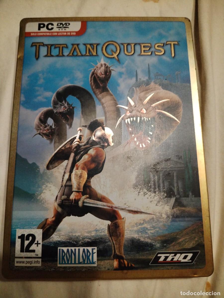 Videojuegos y consolas: PC - Titan Quest Ed. Coleccionista Espa&ntilde;ola COMPLETO + Poster HABILIDADES Caja Met&aacute;lica SteelBox A
