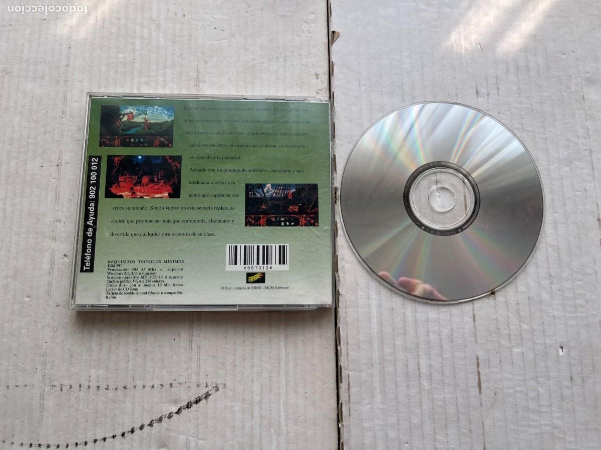 Videojuegos y consolas: SIMON THE SORCERER ERBE - PC CD ROM KREATEN - Foto 2
