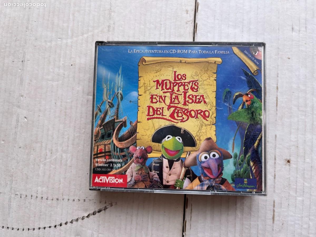 Videojuegos y consolas: LOS MUPPETS EN LA ISLA DEL TESORO ACTIVISION 3 CDS- PC CD ROM KREATEN