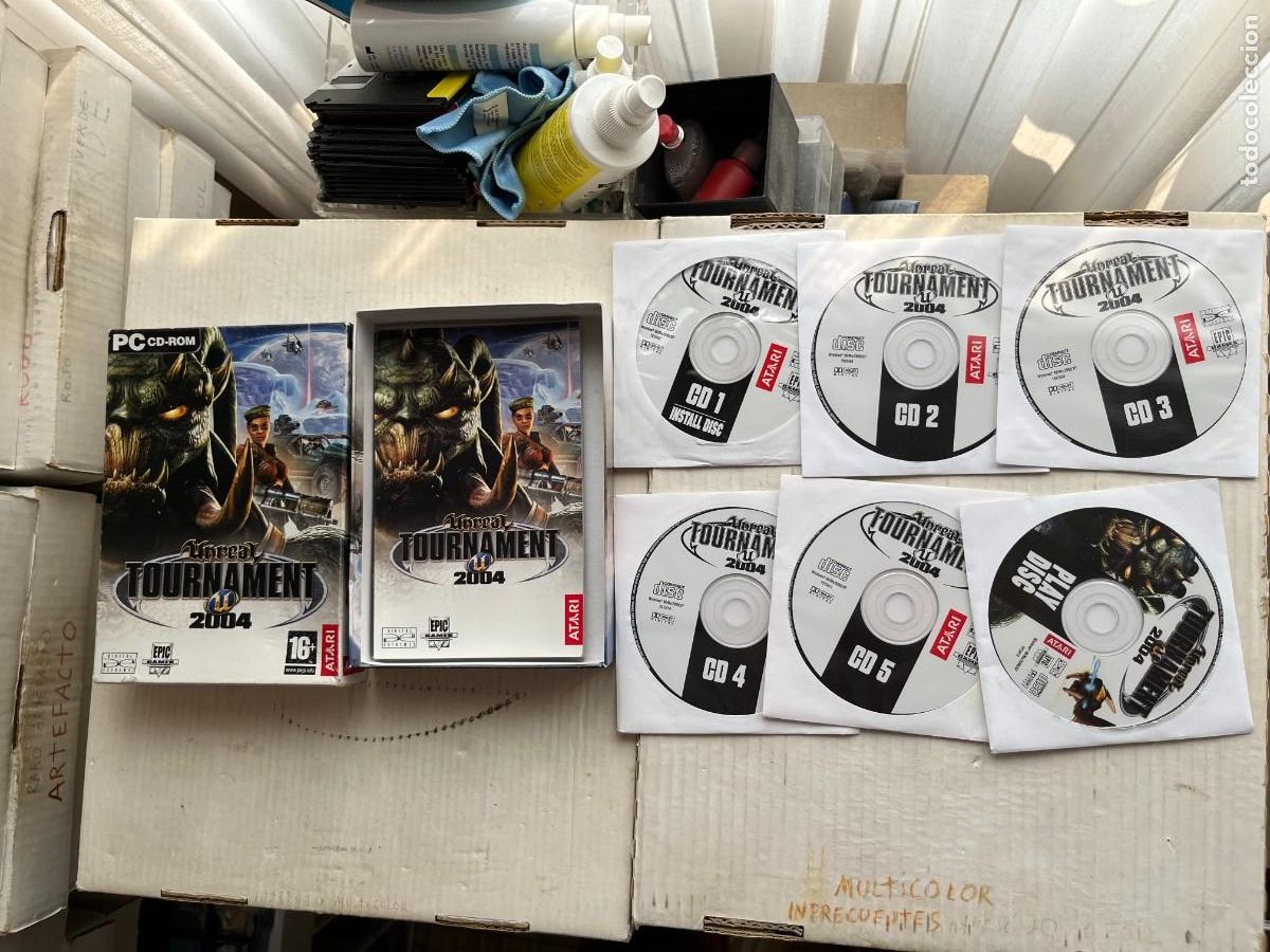 Videojuegos y consolas: UNREAL TOURNAMENT 2004 PC CD ROM 6 CDS - KREATEN