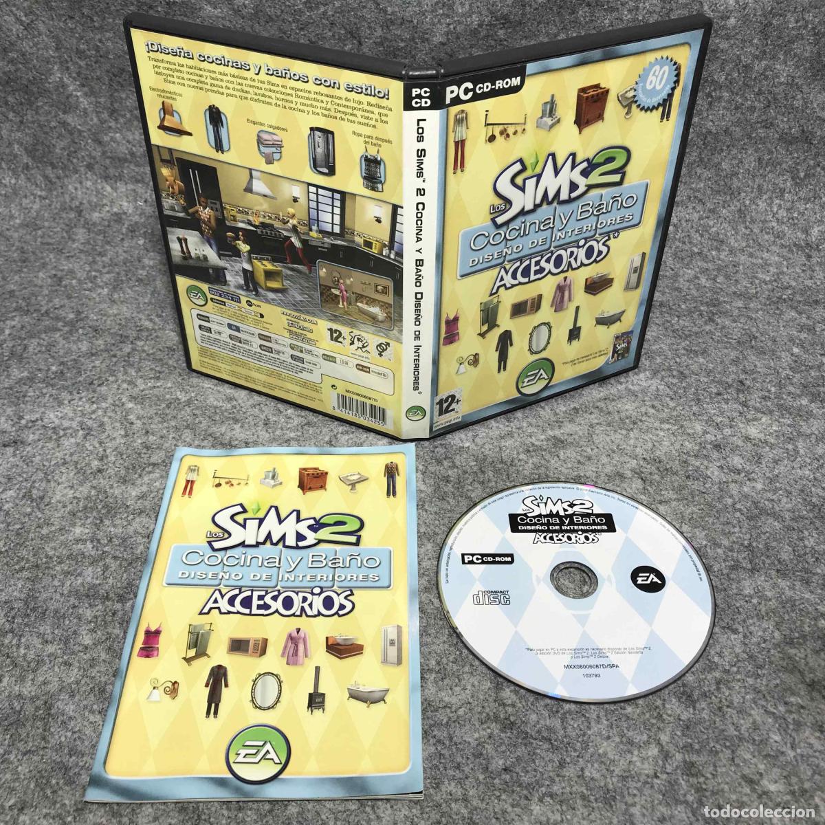 Videojuegos y consolas: LOS SIMS 2 COCINA Y BA&Ntilde;O DISE&Ntilde;O DE INTERIORES PC