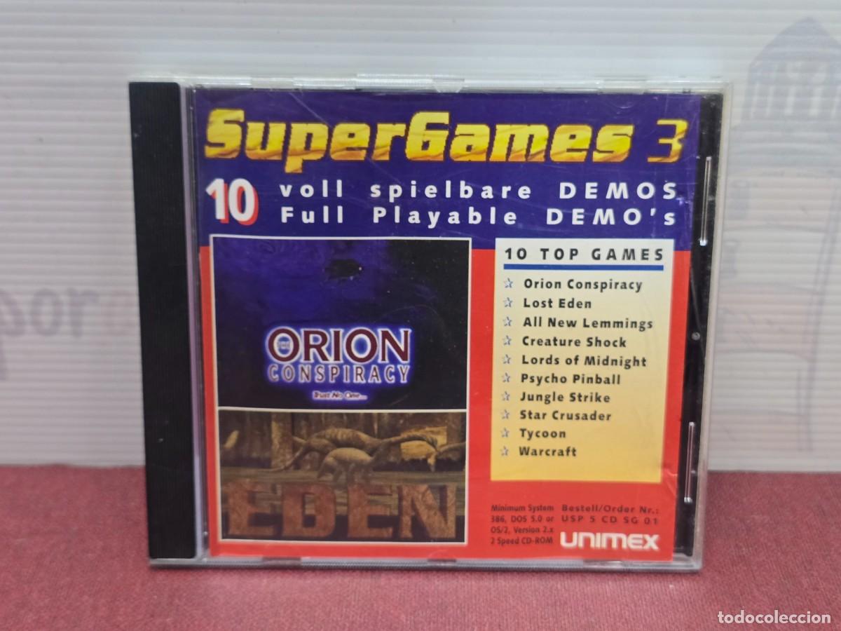 Videojuegos y consolas: SuperGames 3 - Unimex - 10 demos jugables.
