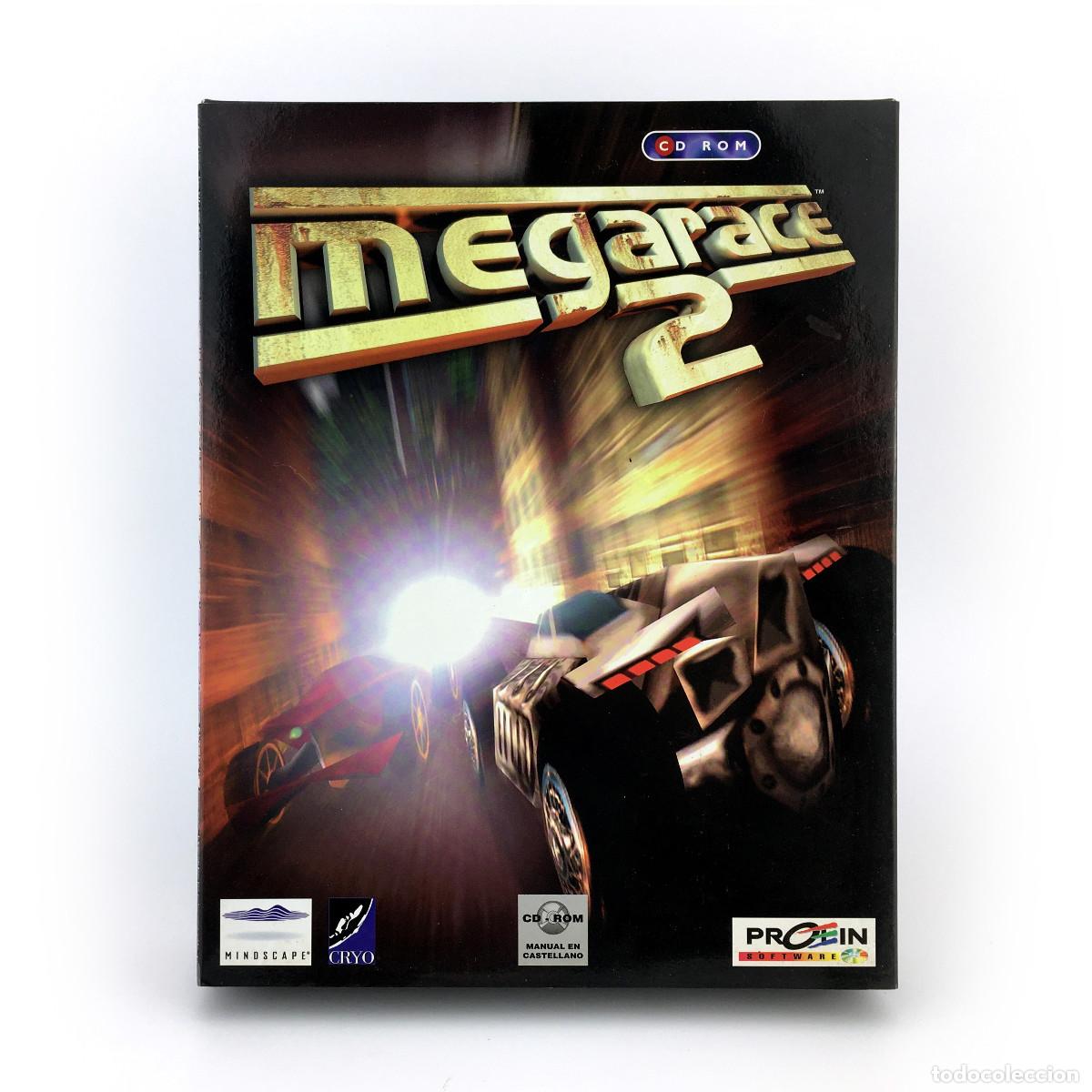 Videojuegos y consolas: MEGARACE 2 PROEIN ESPA&Ntilde;A MINDSCAPE CRYO COCHE CARRERAS DE COMBATE VEHICULAR JUEGO COMPLETO PC CD ROM