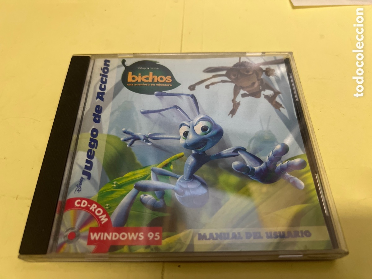 Videojuegos y consolas: T1/D3/110. ANTIGUO CD JUEGO EN ACCION PELICULA BICHOS WALT DISNEY PIXAR PC GAME CD ROM WINDOW 95