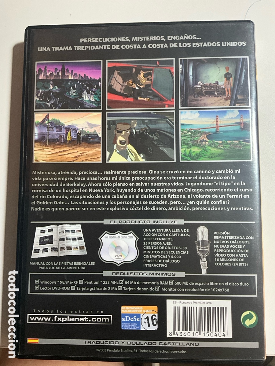 Videojuegos y consolas: RUNAWAY. A ROAD ADVENTURE - Foto 2