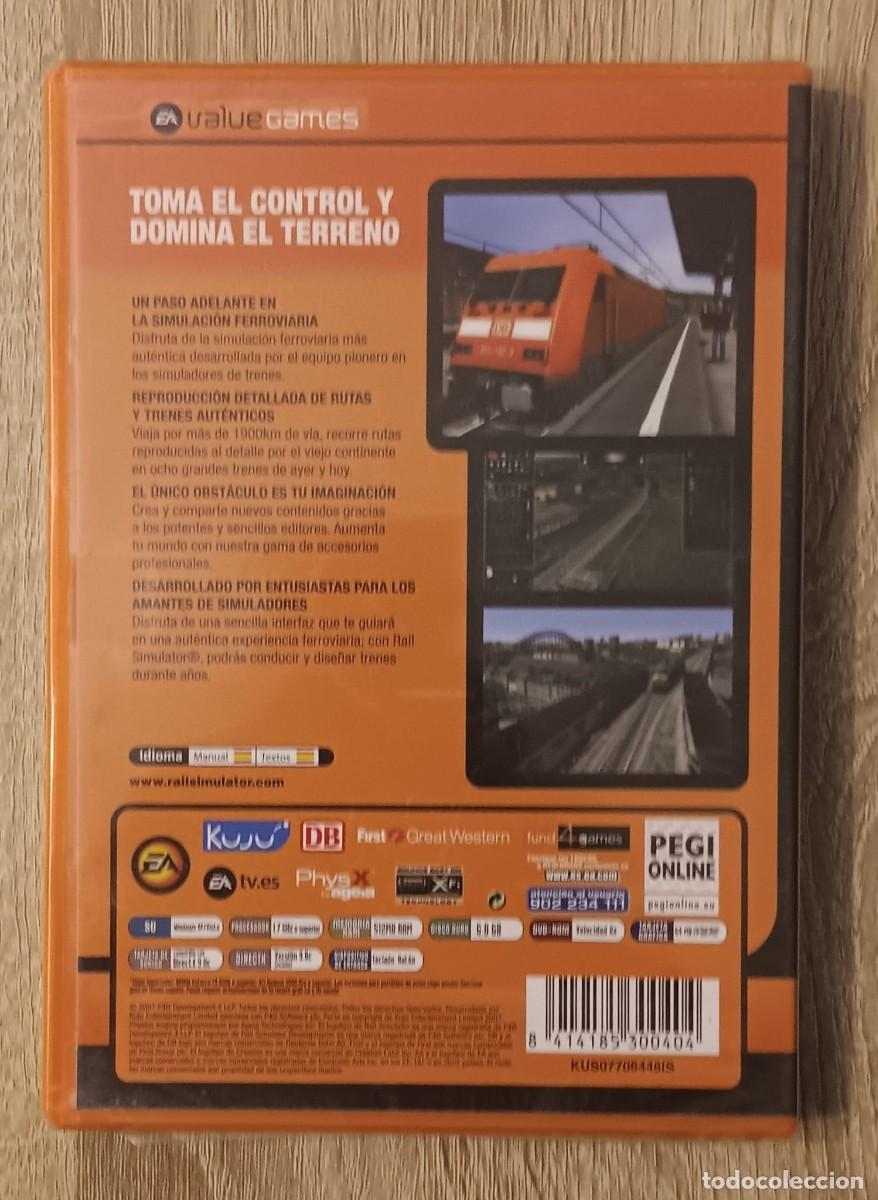 Videojuegos y consolas: JUEGO PC DVD RAIL SIMULATOR NUEVO PRECINTADO - Foto 2
