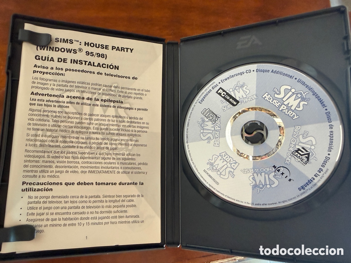 Videojuegos y consolas: Los Sims House Party &ndash; Pack de expansi&oacute;n PC CD-ROM &ndash; Disco como nuevo - Foto 2