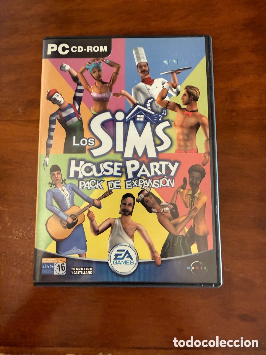 Videojuegos y consolas: Los Sims House Party &ndash; Pack de expansi&oacute;n PC CD-ROM &ndash; Disco como nuevo