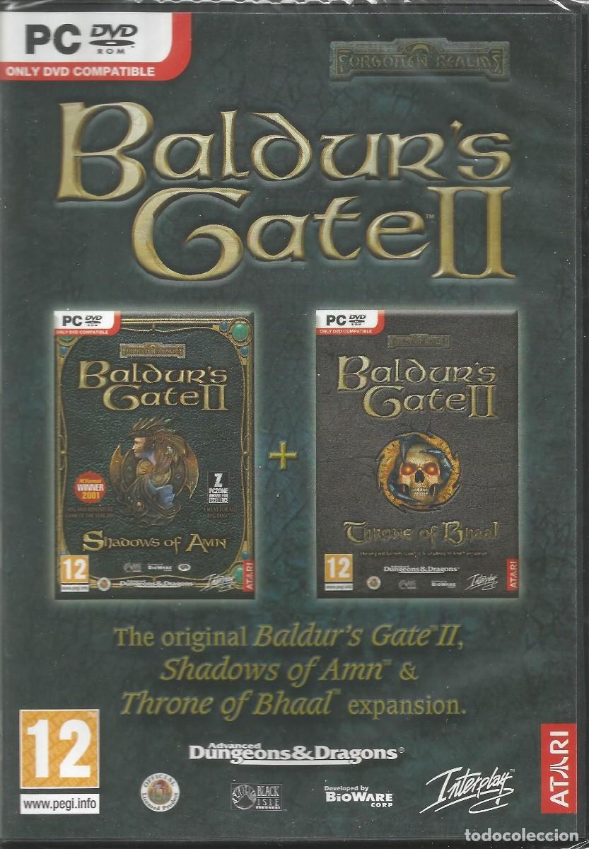 Videojuegos y consolas: Baldur's Gate II: Shadows of Amy + Throne of Bhaal Expansion - PC - Interplay - Nuevo y precintado