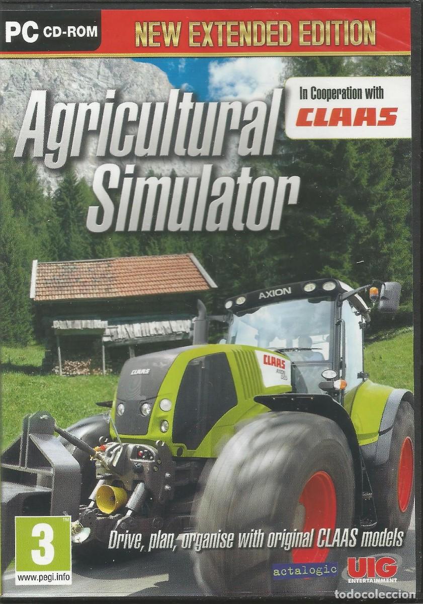Videojuegos y consolas: Agricultural Simulator. New Extended Edition - CLAAS - UIG - PC CD-ROM - Simulaci&oacute;n - Precintado