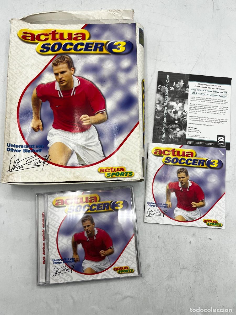 Videojuegos y consolas: ACTUA SOCCER 3 &ndash; PC &ndash; EDICI&Oacute;N ALEMANA &ndash; BIG BOX &ndash; 1998.