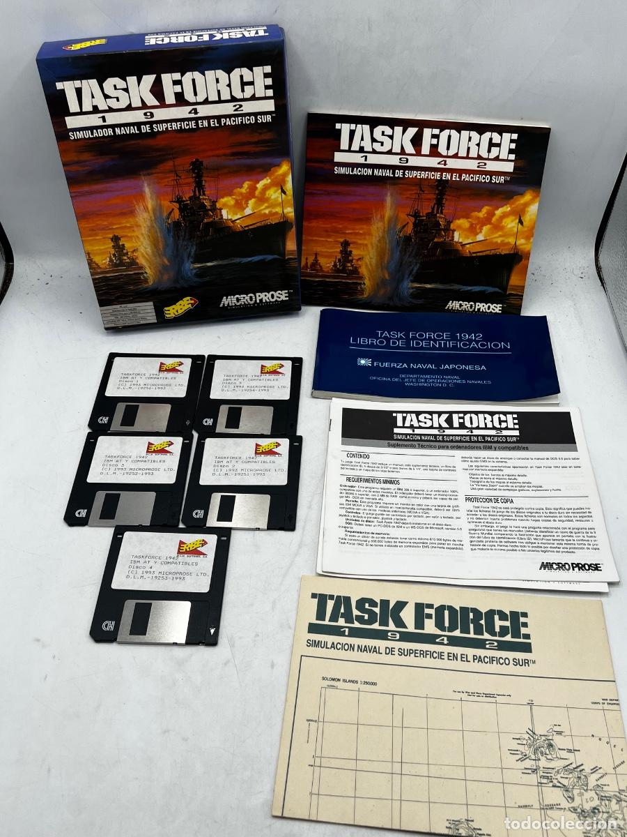 Videojuegos y consolas: TASK FORC&Eacute; 1942. SIMULADOR NAVAL DE SUPERFICIE EN EL PAC&Iacute;FICO SUR. PC. MICRO PROSE