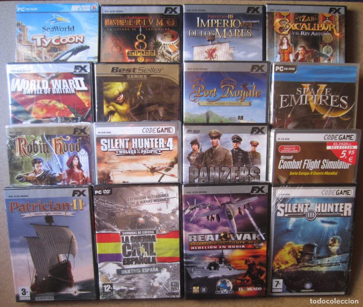 Videojuegos y consolas: Lote Juegos Estrategia y Simulacion PC