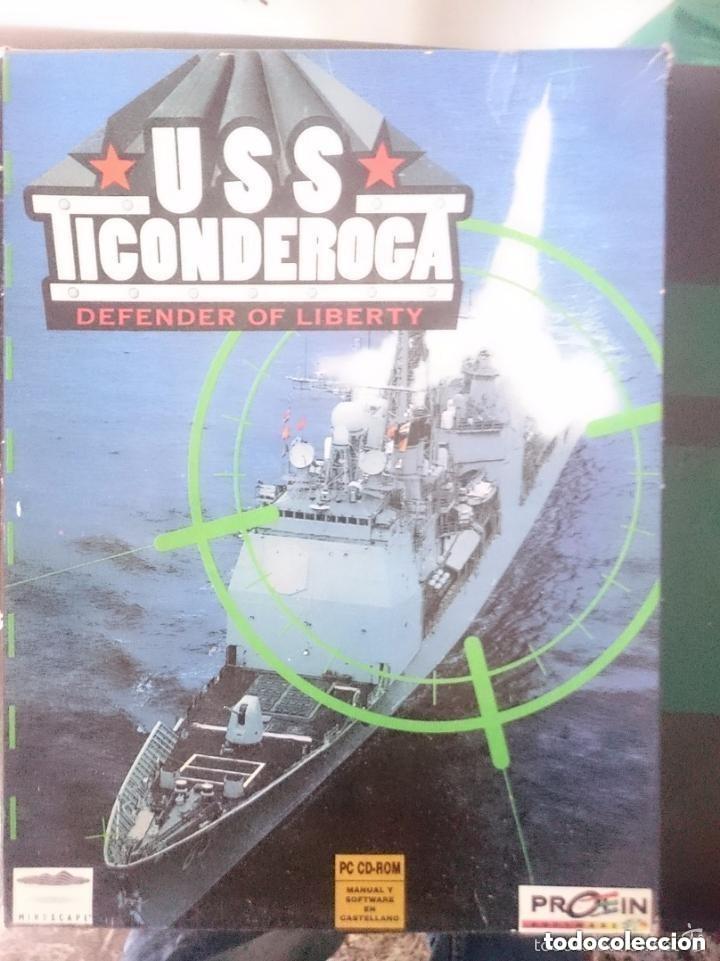 Videojuegos y consolas: CAJA VACIA JUEGO USS TICONDEROCA DEFENDER OF LIBERTY CON INSTRUCCIONES -MIRAR FOTOS