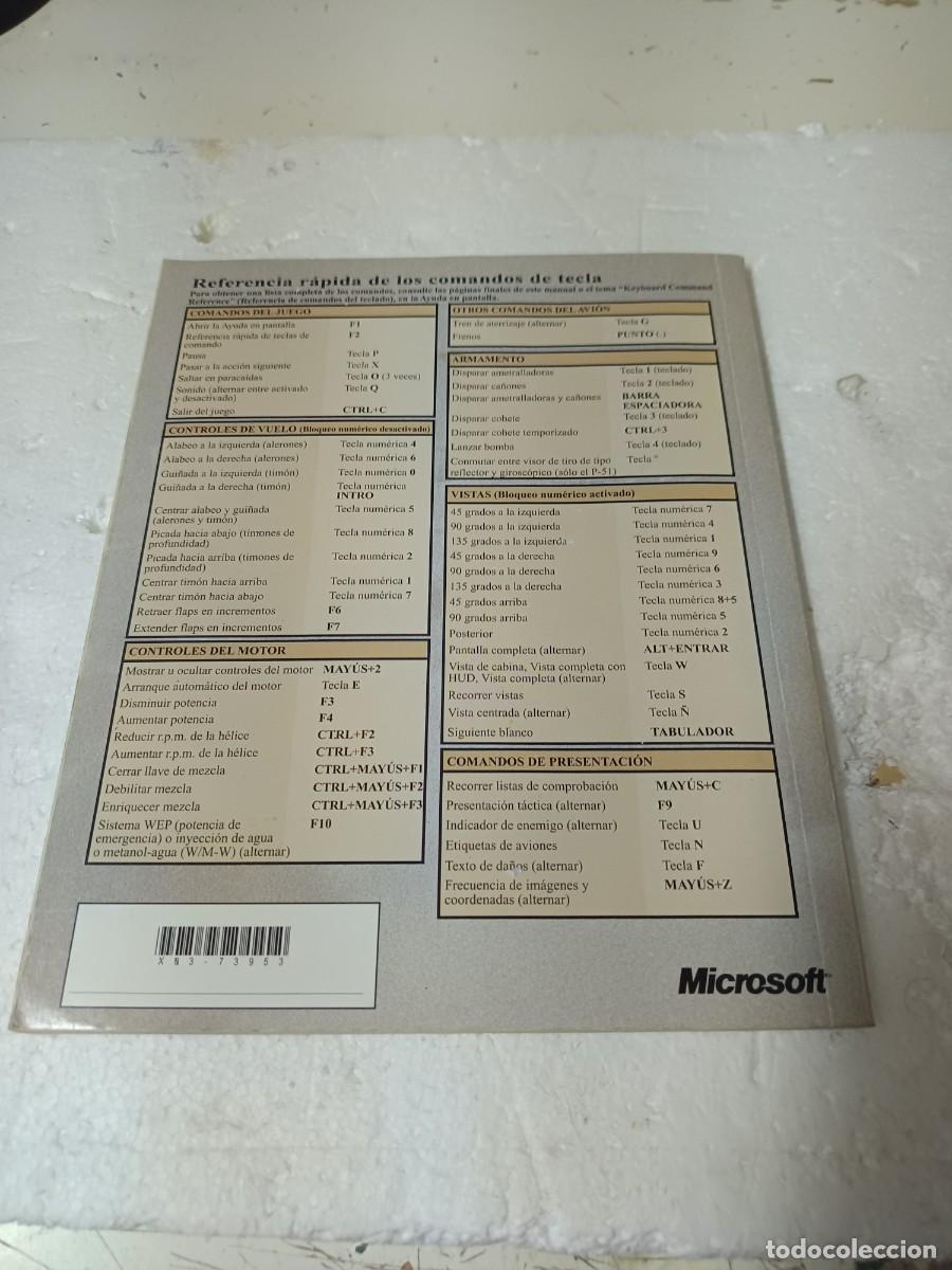 Videojuegos y consolas: Manual de juego caja grande Microsoft combate flight simulator - Foto 2