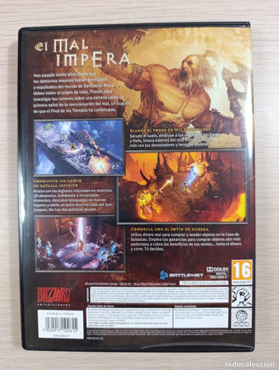 Videojuegos y consolas: Diablo 3 Caja Original PC Lanzamiento CD Impecable - Foto 7