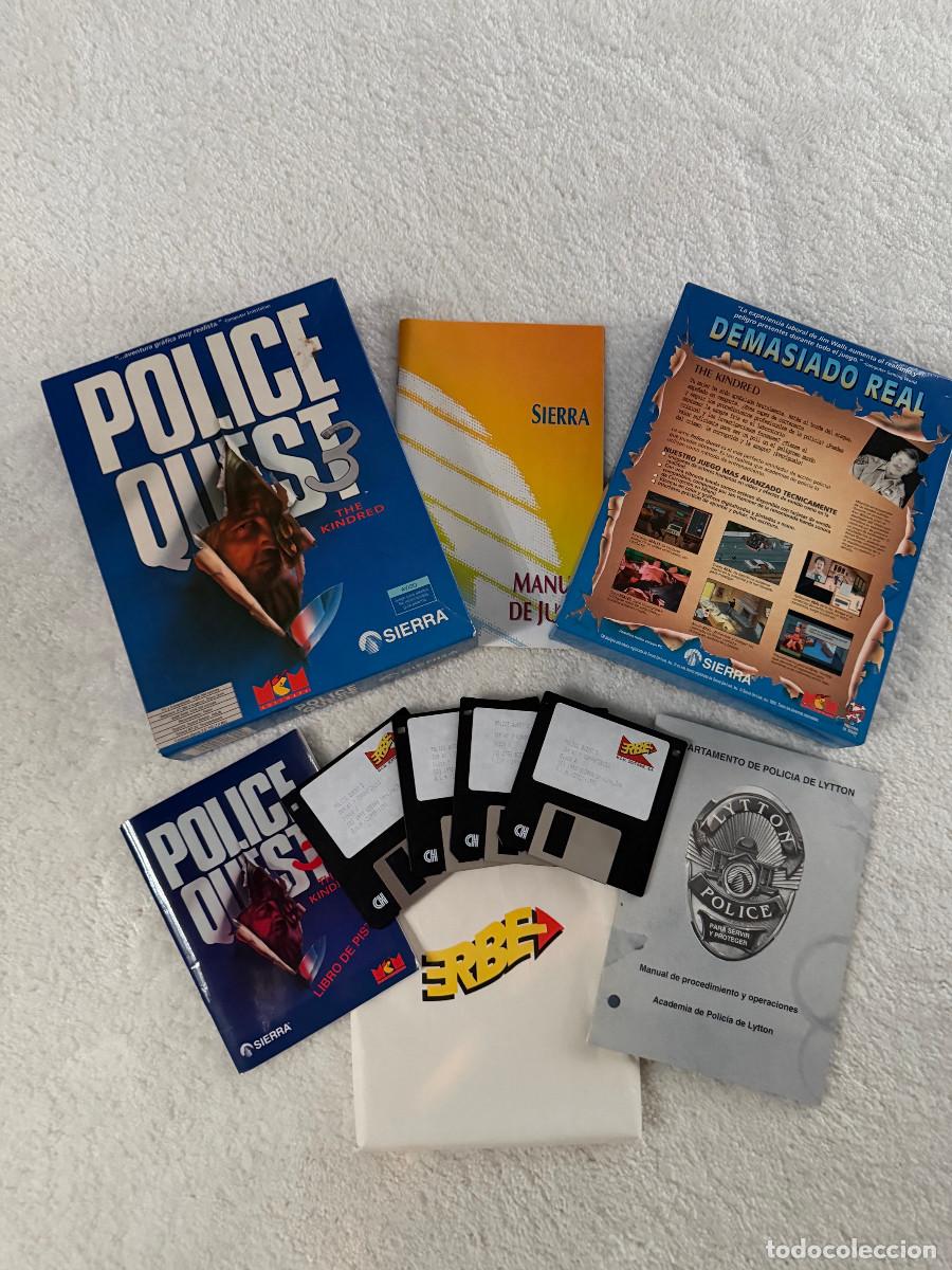 Videojuegos y consolas: POLICE QUEST 3: THE KINDRED &ndash; SIERRA / ERBE &ndash; Juego PC 3&frac12;&rdquo; &ndash; BIG BOX &ndash; EDICI&Oacute;N ESPA&Ntilde;OLA 1991