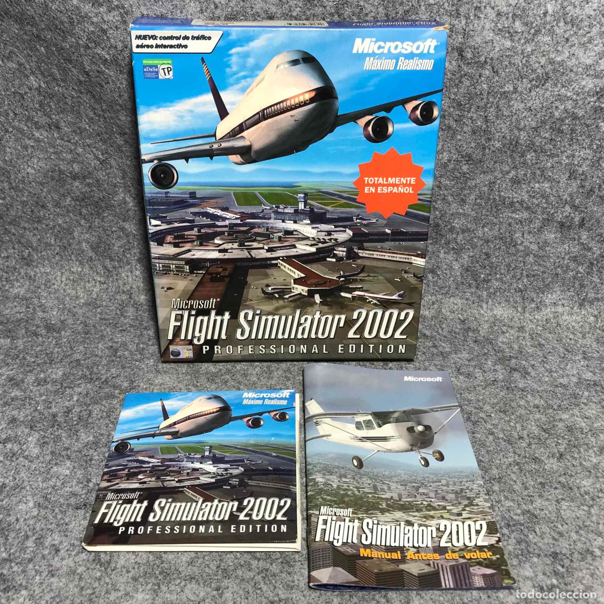 Videojuegos y consolas: MICROSOFT FLIGHT SIMULATOR 2002 PROFESSIONAL EDITION PC