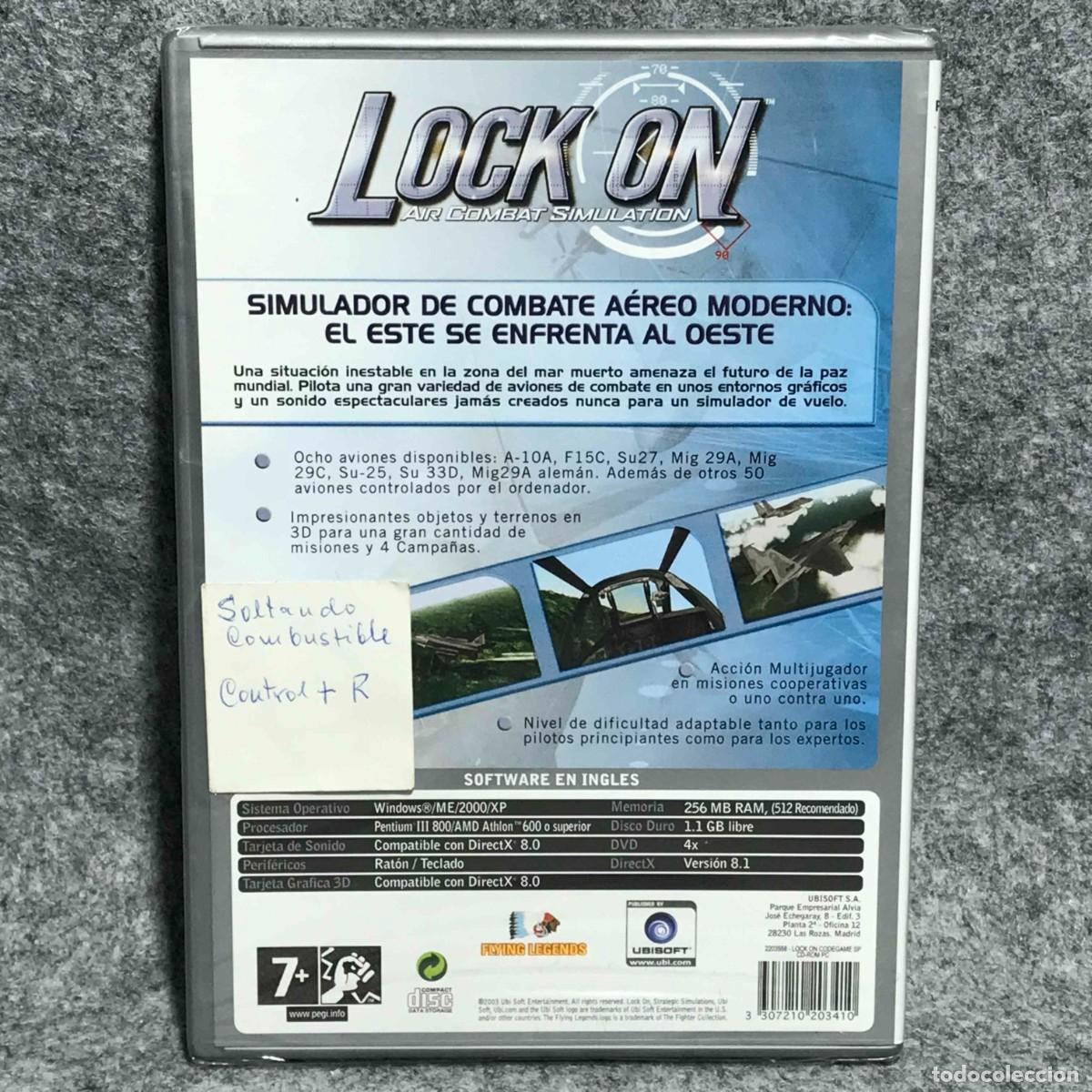 Videojuegos y consolas: LOCK ON AIR COMBAT SIMULATION NUEVO PRECINTADO PC - Foto 2