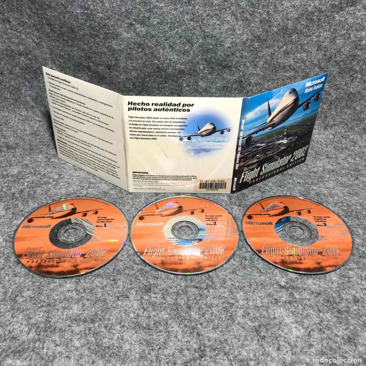 Videojuegos y consolas: MICROSOFT FLIGHT SIMULATOR 2002 PROFESSIONAL EDITION PC - Foto 2