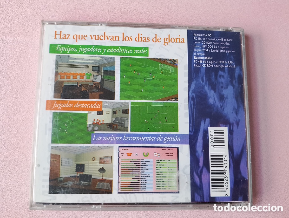 Videojuegos y consolas: Player Manager 2 PC CD-ROM Anco 1995 Espa&ntilde;ol - Foto 2