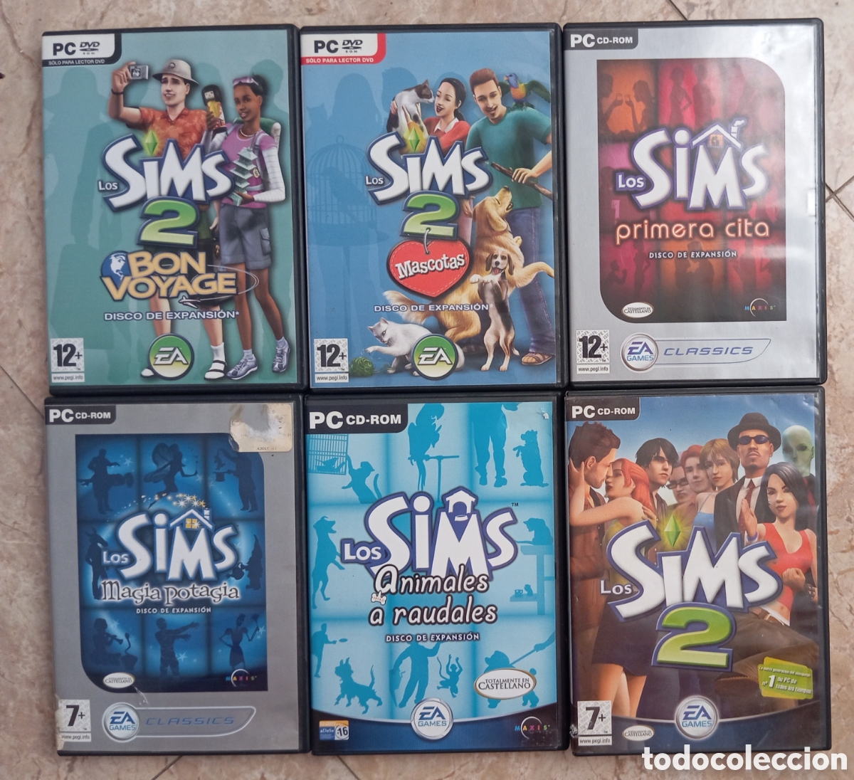 Videojuegos y consolas: LOTE JUEGOS PC LOS SIMS - SIMS 2 Y DISCOS DE EXPANSION