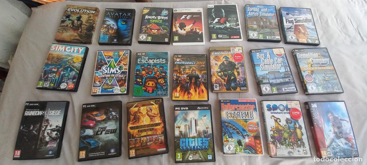 Videojuegos y consolas: Lote de 21 videojuegos para ordenador PC.