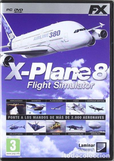 Videojuegos y consolas: X-Plane 8 Flight Simulator- 8436010153245
