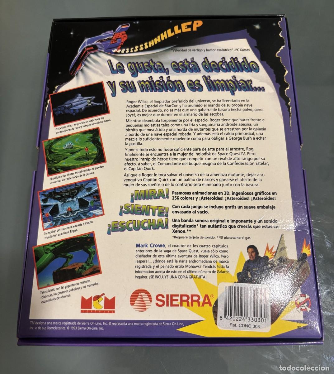 Videojuegos y consolas: SPACE QUEST V Roger Wilco The Next Mutation de Sierra CD - Foto 2