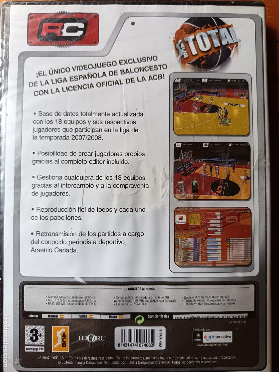 Videojuegos y consolas: ACB TOTAL. PC CD Nuevo sin abrir. - Foto 2