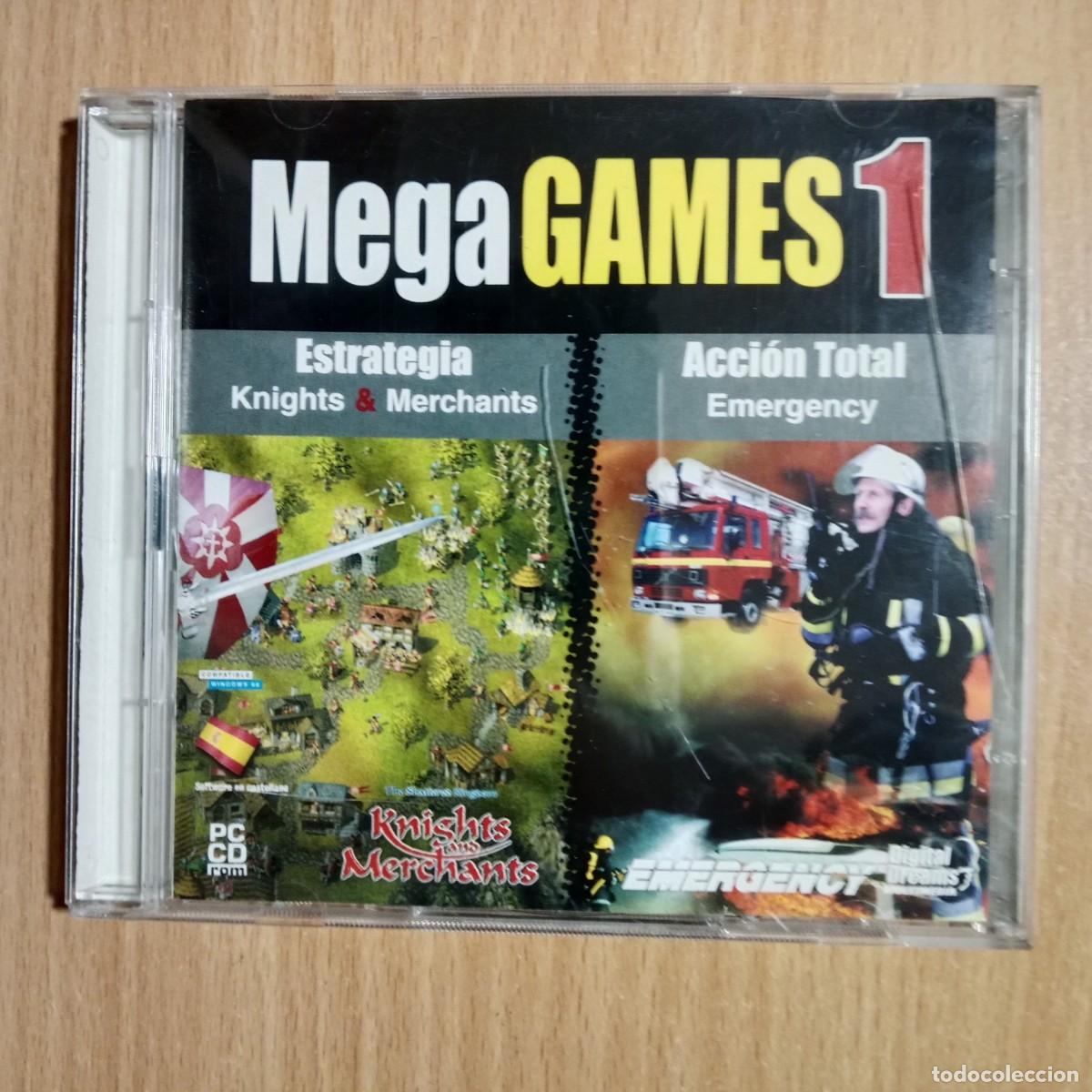 Videojuegos y consolas: KNIGHTS & MERCHANTS, EMERGENCY - MEGA GAMES 1 - DOBLE PC CD ROM - DIGITAL DREAMS - A&Ntilde;O 2000.