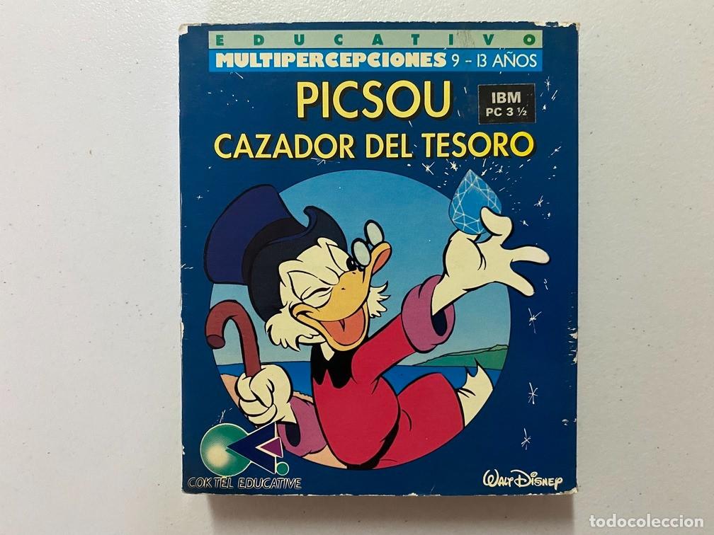Videojuegos y consolas: PICSOU CAZADOR DEL TESORO - PC Videojuego Caja media de cart&oacute;n