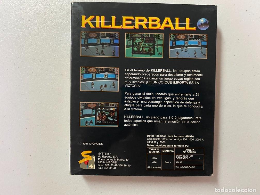 Videojuegos y consolas: KILLERBALL - PC Videojuego Caja media de cart&oacute;n - Foto 4