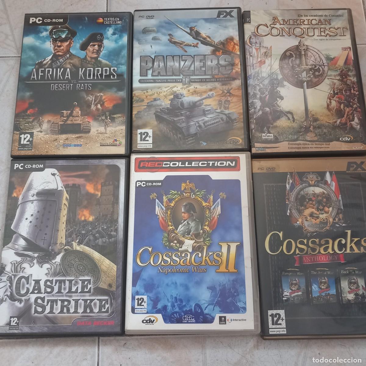 Videojuegos y consolas: Lote de 6 videojuegos de estrategia de pc.