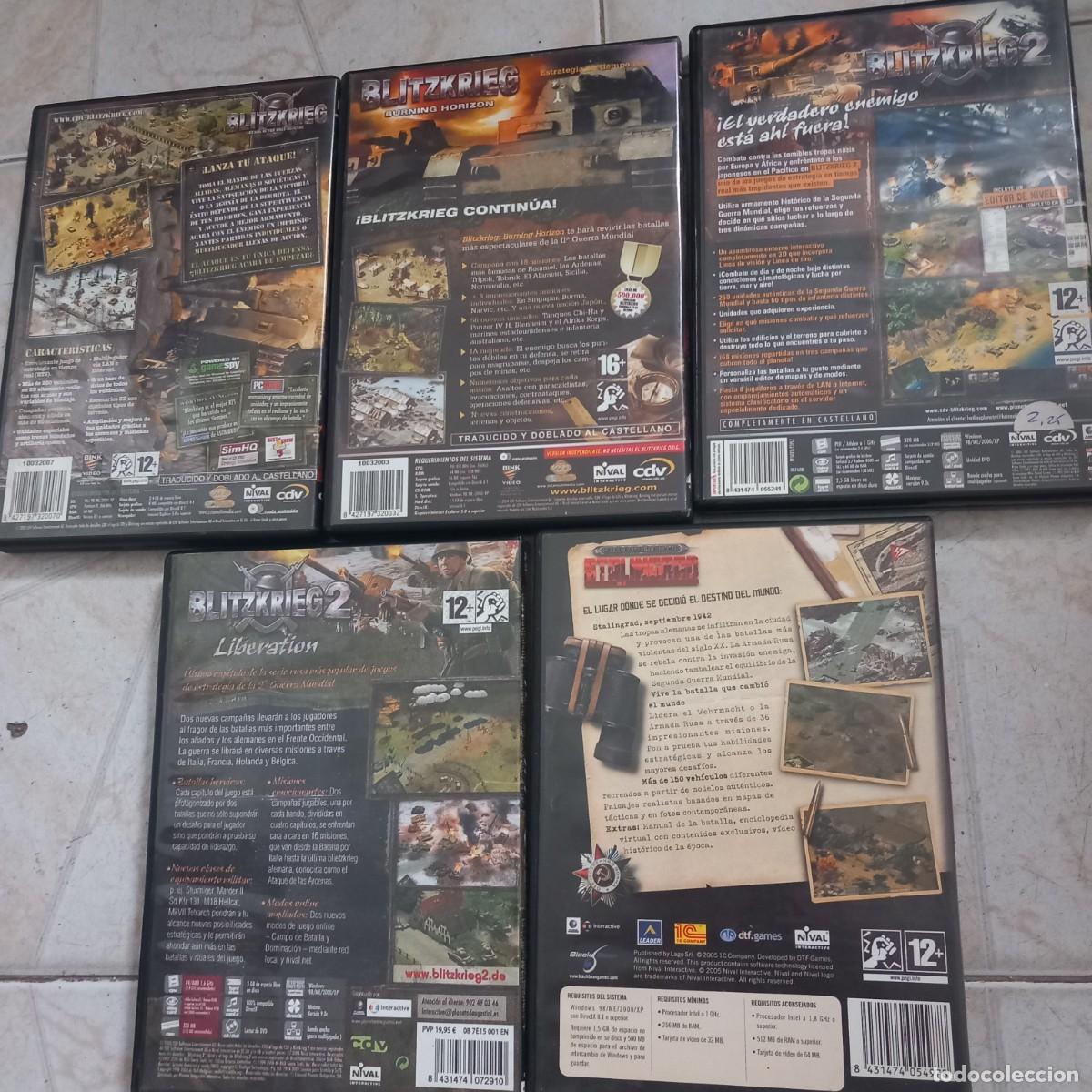 Videojuegos y consolas: Lote de 5 juegos blitzkrieg pc - Foto 2